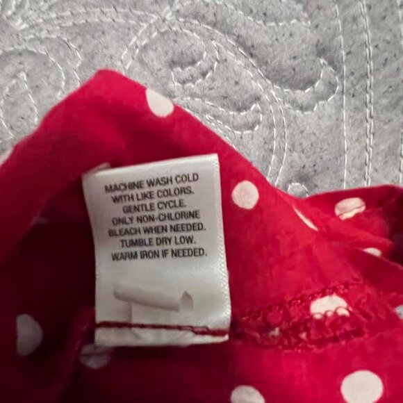 Merona - Red & White Polka Dot Sleeveless Top with Gathered Tie-Back / Size: M - Picture 7 of 7